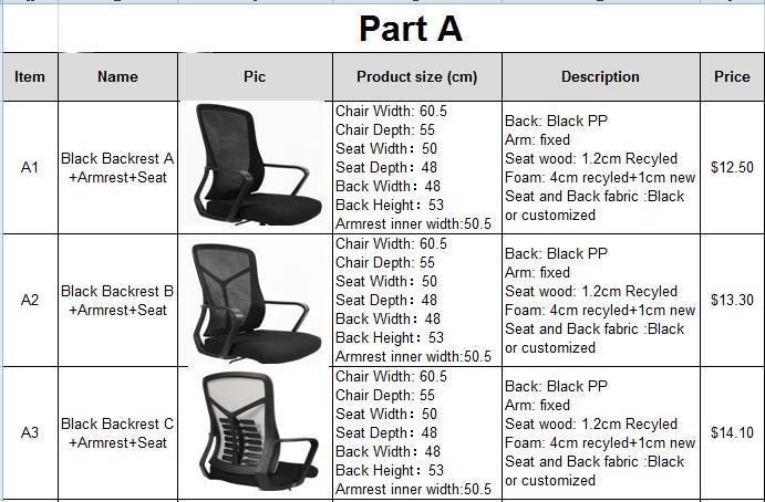 Good Price Ergonomic Luxury Modern Mesh Office Chair Ergonomic