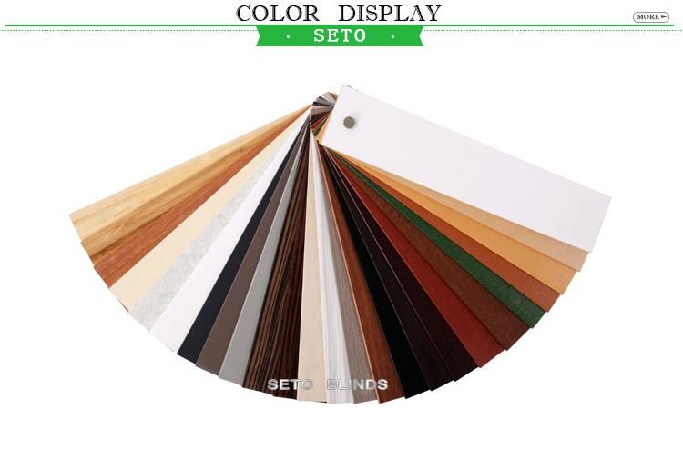 Australia Popular 50mm Wooden Slat White Wood Blinds Sunshade Wooden Blinds