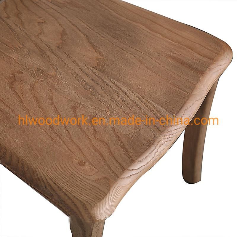 Antique Wooden Dining Chair Home Hotel Resteraunt Chair Axe Back Chair Ash Wood Walnut Color Solod Wood Chair Wholesale Modern Design Cheap Hot Sale