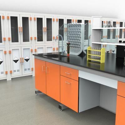 Factory Hot Sell Pharmaceutical Factory Steel Wood Lab Bench, Factory Direct Sale Biological Steel Lab Side Furniture/