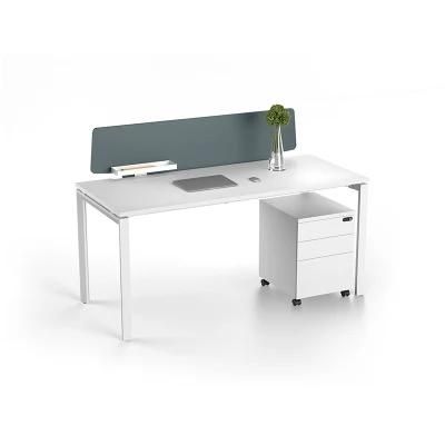 High Quality Office Furniture Modern White Single Seat Office Desk