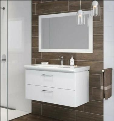 Bathroom Furniture Washbasin Ceramic 80 Cm Vanity Unit Drawer White Lm