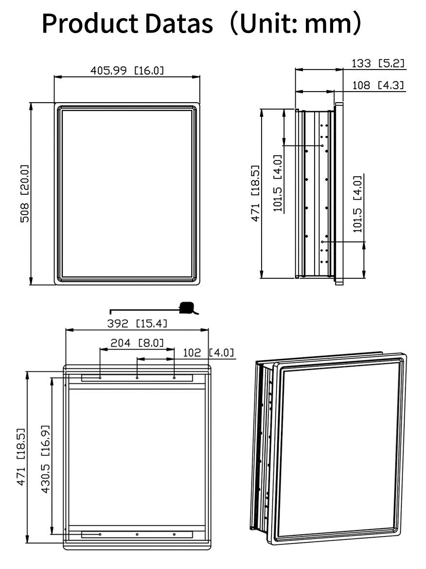 Farmhouse Black Metal Framed Storage Hanging Cabinet with Single Door for Toilet Kitchen