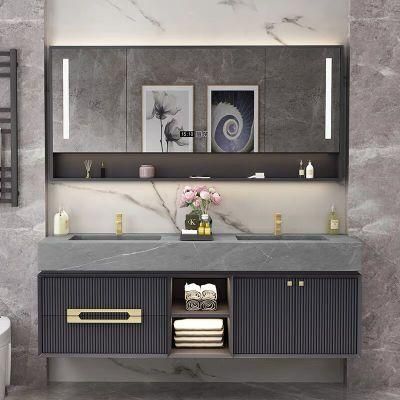 Nordic Rock Board Bathroom Cabinet Modern Simple Intelligent