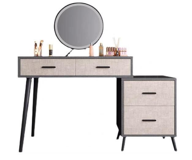 2021 New Style Dressing Table with Mirror and Stool for Bedroom Furniture