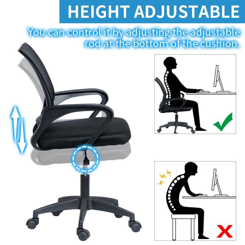 Hot Sale Swivel Chair Price Black MID-Back Mesh Office Chair Computer Desk Chair