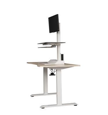Single Motor Electric Height Adjustable Simple Sit-to-Stand Option Standing Desk Converter