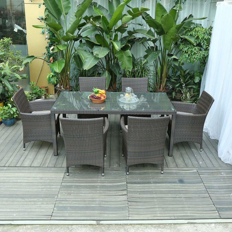 Patio Dining Set Table & Chair Wicker Rattan Garden Furniture, Garden Sets