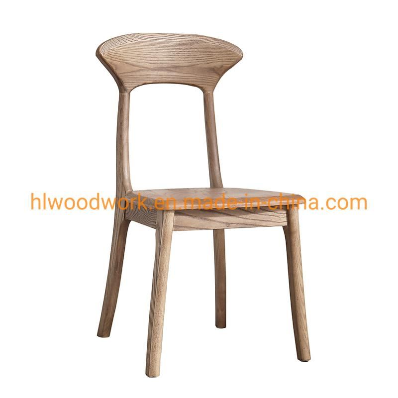 Antique Wooden Dining Chair Home Hotel Resteraunt Chair Axe Back Chair Ash Wood Walnut Color Solod Wood Chair Wholesale Modern Design Cheap Hot Sale