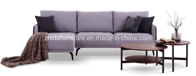 L Shape Modern Furniture Living Room Furniture Fabric Sofa