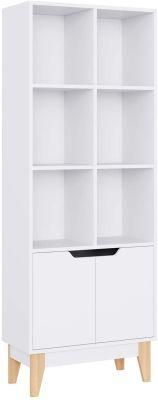 Modern Multipurpose Storage Shelf Bookcase Wood Display Shelf Stand for Books and Decorative