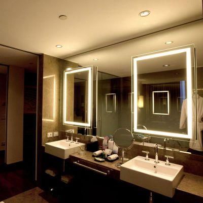 Home Hotel Decorative Rectangle Round Bathroom Backlit Illumnated Make up LED Mirror