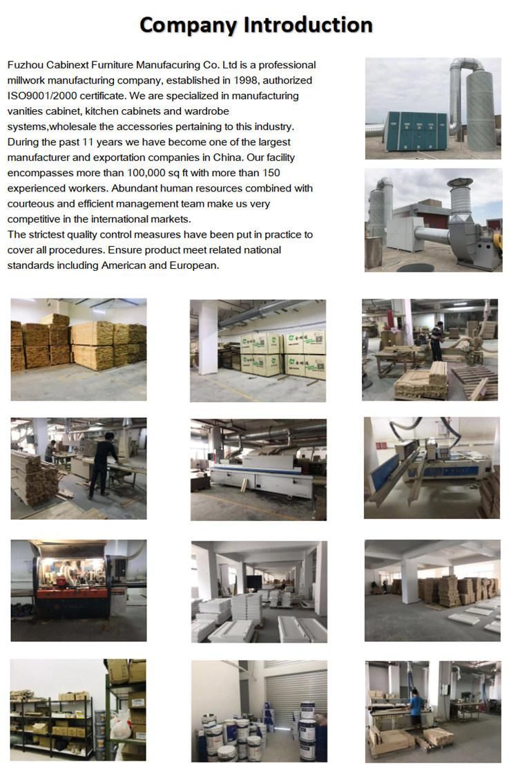 Chinese Factory Making Wood Kitchen Lower Cabinets for American Wholesaler