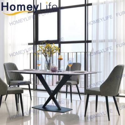 Small MOQ Modern Ergonomic Iron Frame Home Hotel Dining Chair