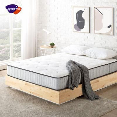 Factory Wholesale Queen King Double Gel Memory Foam Spring Mattress in a Box