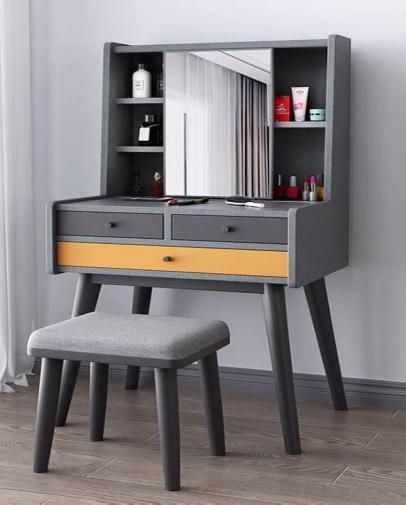 Latest Italian Luxury Bedroom Furniture Set Modern Makeup Table