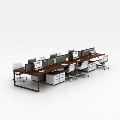 Simple Modern Style Extra Long Double Workstation Computer Desk for 8 Person
