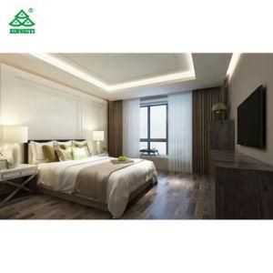 Queen Size Fashion Hotel Bedroom Bed with Customized Pattern and Color