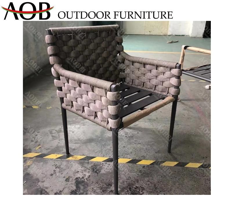 Modern Outdoor Garden Patio Resort Home Hotel Villa Restaurant Cafe Dining Rope Furniture Chair