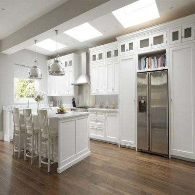 Modern American Standard Style Gray Ash Solid Wood Kitchen Cabinet Design Pre Assembled Rta Grey Shaker Plywood Kitchen Cabinets