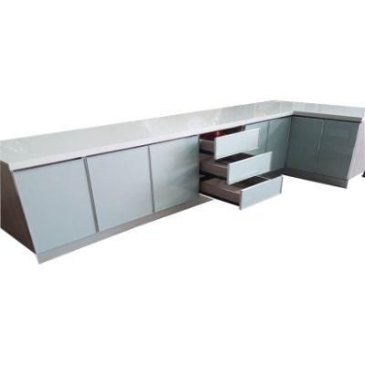 Latest Customized Black Lacquer or PVC vacuum Finish Modern Designs Kitchen Cabinet