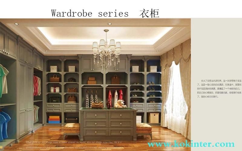 MDF/MFC/Plywood Particle Board Wardrobe Series of Kok008