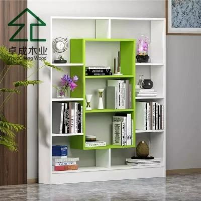 White 6 Shelf Murphy Bed Display Shelf Storage Bookcase