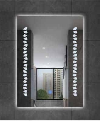 Vertical LED Bathroom Mirror Illuminated with Defogger