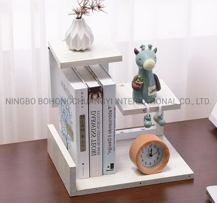 Wooden Desk Organizer Bookcase Bookshelf