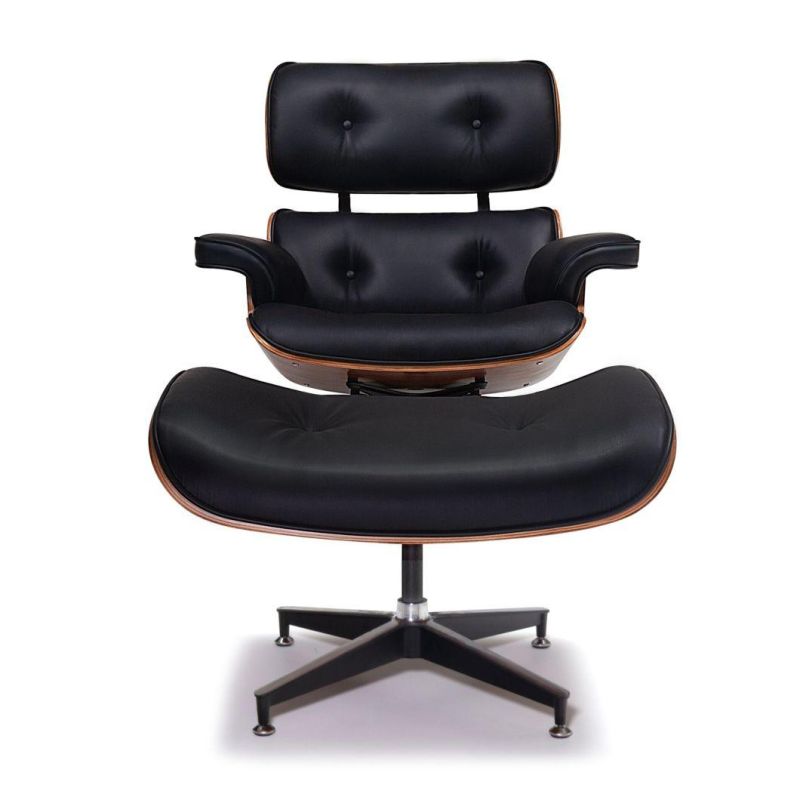 Leisure Classical Style Office Living Room Lounge Chair with Ottoman