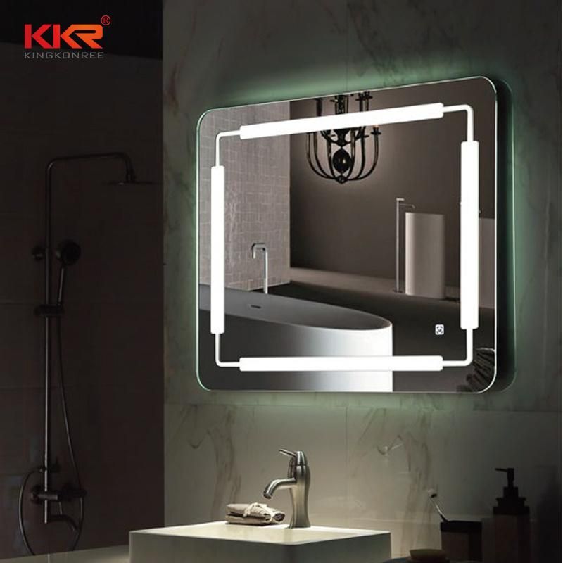 Defogger Function LED Illuminated Magnifier Make up Bathroom Mirror