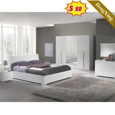 Modern Home Double Hotel Bedroom Set Furniture Storage Wardrobe Dressing Table Closet Cbainets Wall Beds King Bed