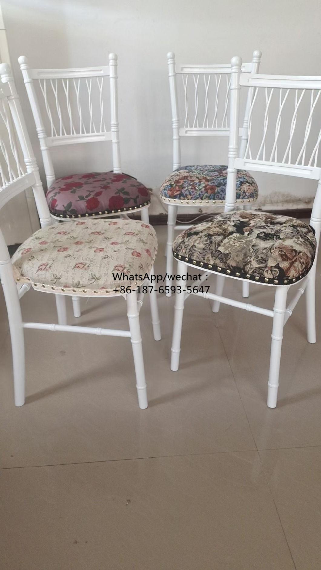 New Arrival Wedding Chair with Revet Cushion