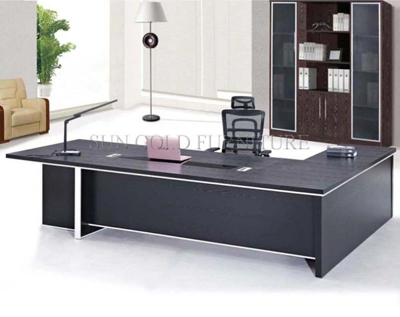 (SZ-OD318) Big Size CEO Table High Quality Executive with Vice Cabinet Serie Office Desk