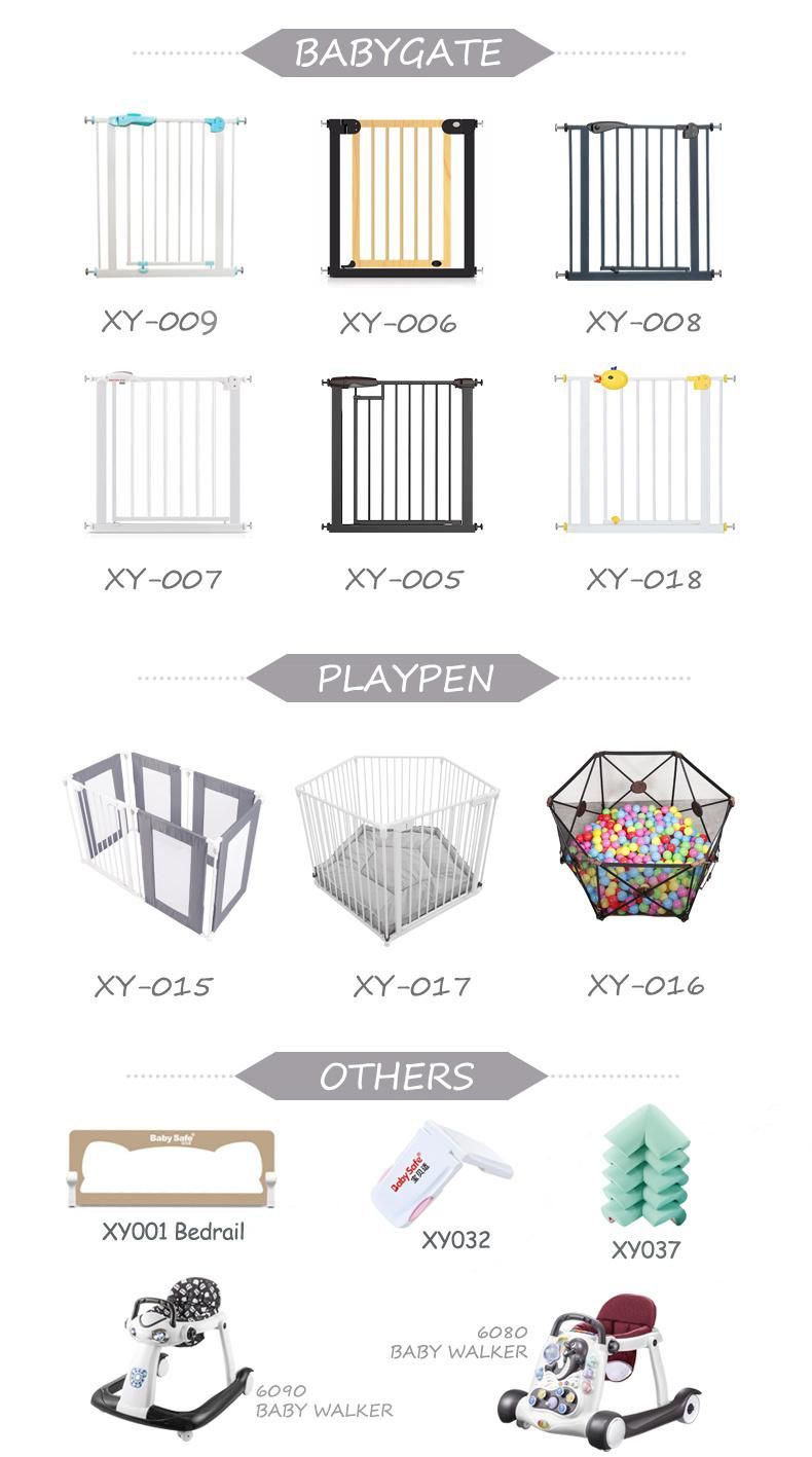 Foldable Metal Playpen with Soft Cotton Mat for Kids