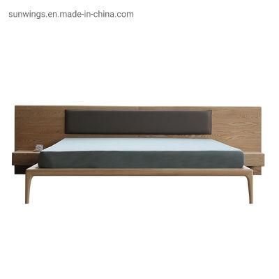 Modern and Simply Ash Solid Wood Bed for Bedroom