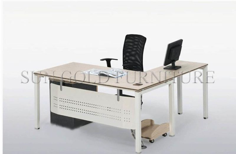 Factory Wholesale Fashion Office Study Table with Metal Frame Table Leg (SZ-OD354)