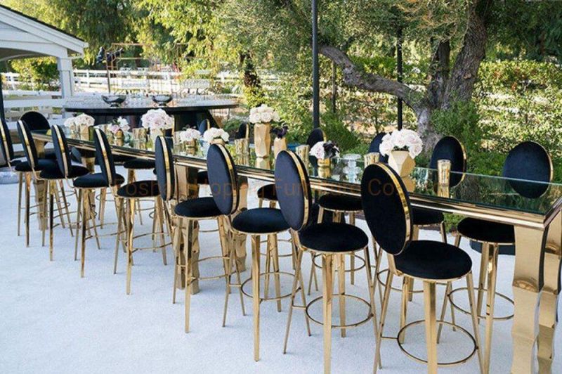 2019 Chiavari Chair Restaurant Outdoor Table Chair Phoenix Chair Wholesale Cheap Hotel Gold Steel Dining Chair