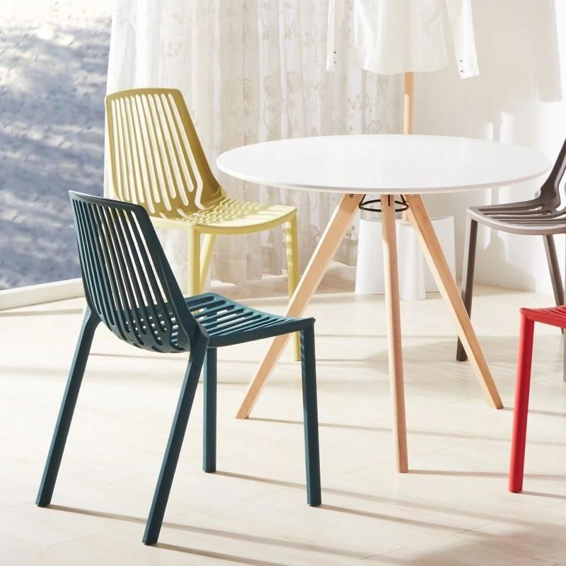 High Quality Stacking Furniture Outdoor Home Dining Room Restaurant Hotel Plastic Dining Chair for Garden