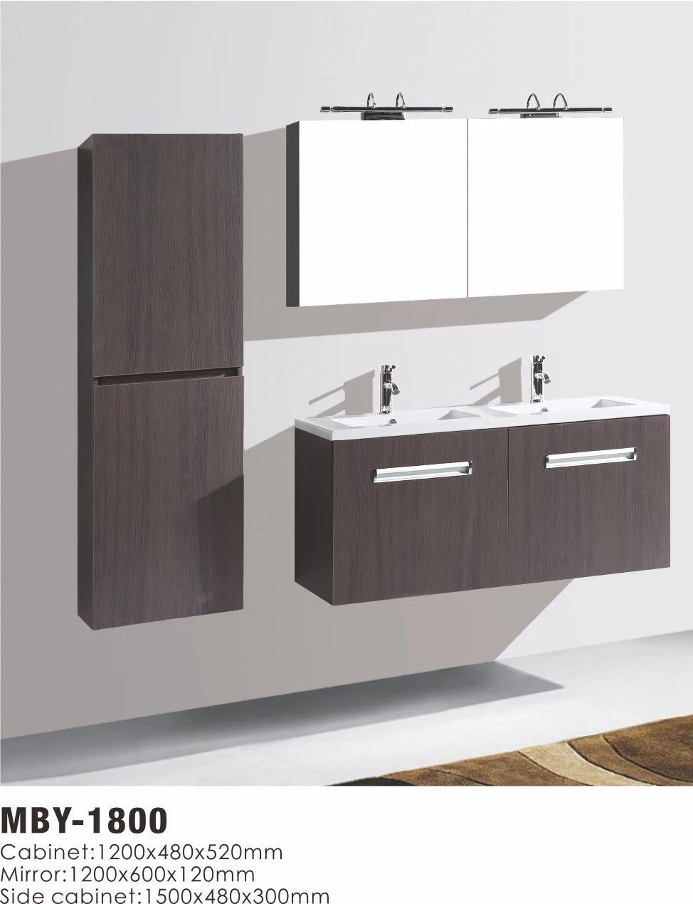 Marketing Champion Melamine Bathroom Cabinet with Double Basin