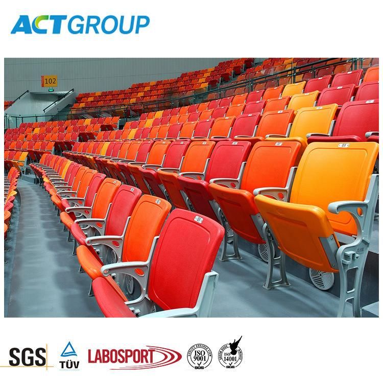 Riser Mounting HDPE Plastic Folding Chair for Soccer Stadium, VIP Seats CS-Gzy-C