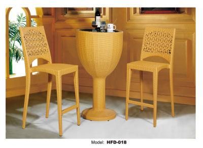 Modern Outdoor Bar Chair with Bar for Leisure Restaurant Dining Furniture, Barstool Furniture