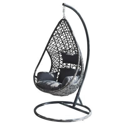 New Design Modern Outdoor Hanging Basket Rattan Wicker Swing Chair Garden Egg Swinging Chairs