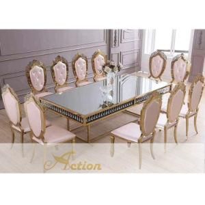 Modern Furniture Event Gold Luxury Stainless Steel Hotel&#160; Wedding&#160; Chairs