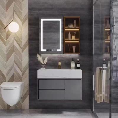 Light Luxury Rock Plate Bathroom Cabinet Modern Simple Toilet Wash Basin Cabinet Combination Bathroom Intelligent Mirror