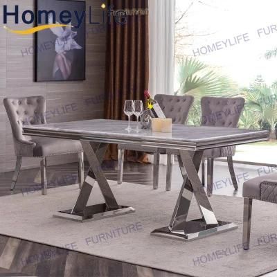 Best Price High-End Modern Furniture Marble Dining Table