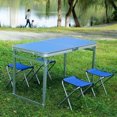 Rectangle Restaurant White Iron Legs Foldable Adjustable Outdoor Furniture Marble Surface Modern Dining Table