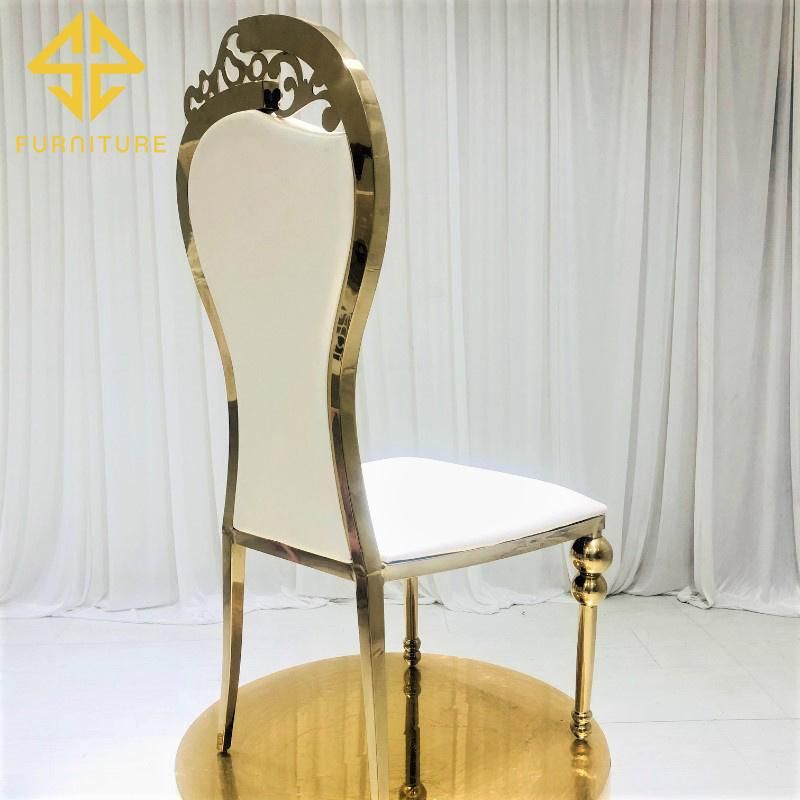 Manufacturers Direct Customized Stainless Steel Personalized Armchairs Wedding Banquet Dining Chairs Luxury Hotel Stools