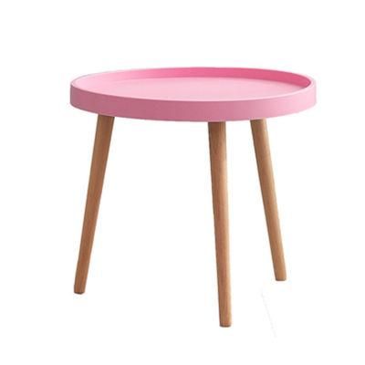 Centre Designs Modern Three-Legs-Wood-Round Salle a Manger Tea Living Room Tables