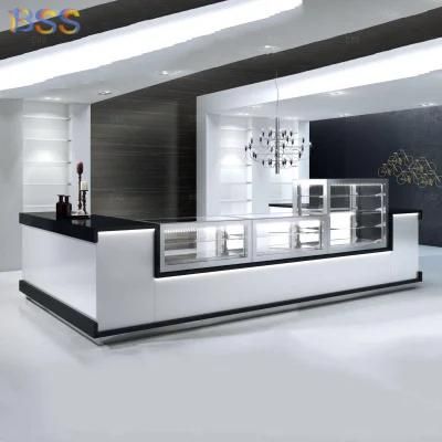 Durable Marble Restaurant Food Bar Counter with Fridge